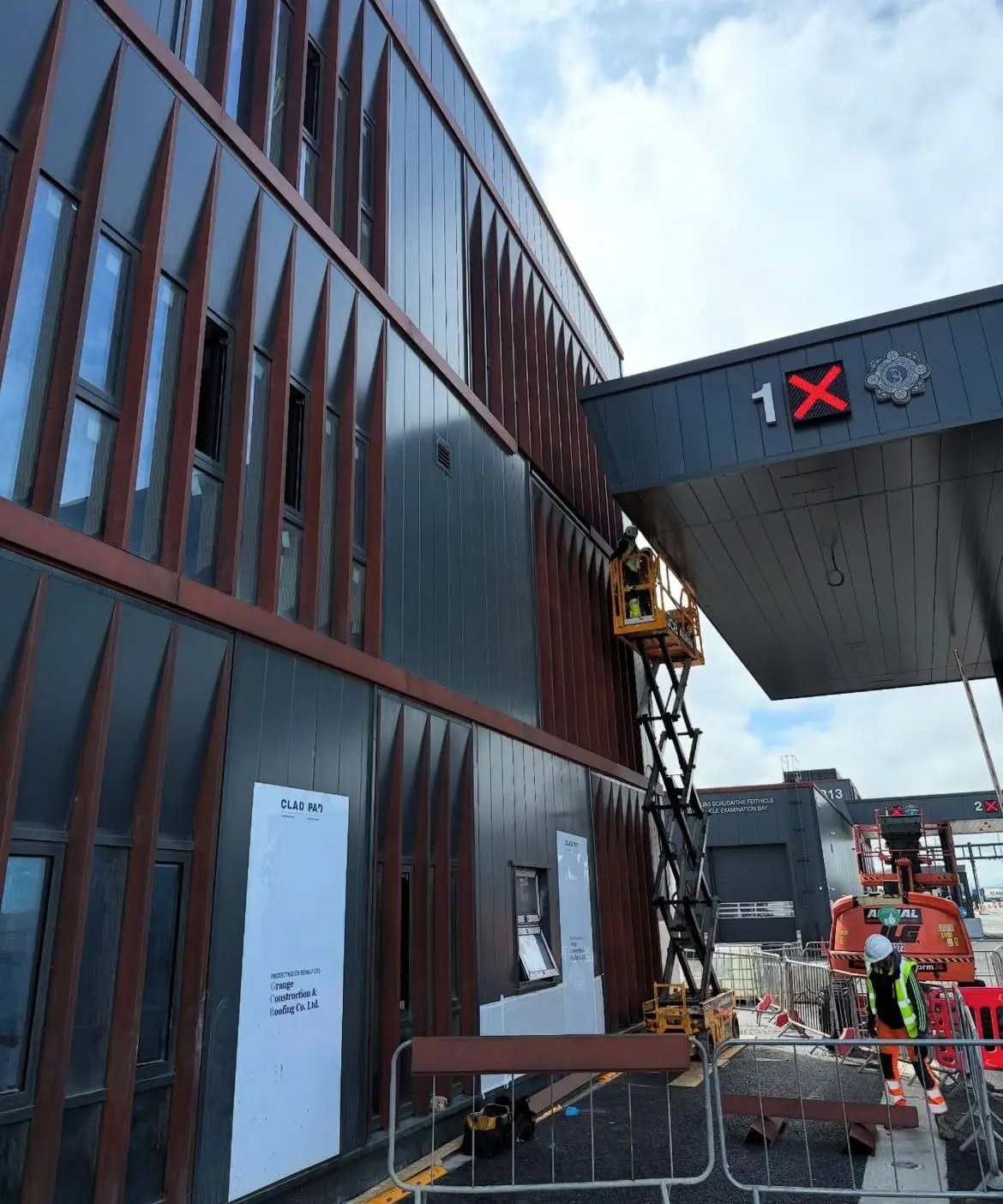 Clad Primeco cladding installation in progress